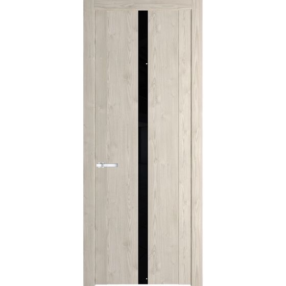 Межкомнатная дверь Profil Doors 1.8N каштан светлый стекло чёрный лак