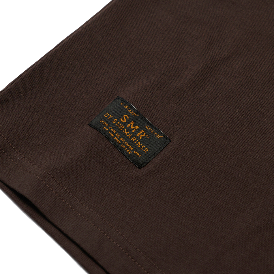 TSHRT SMR HALFTONE MINE LOGO Brown