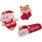 Зажимы для волос 3шт «Christmas story- Новогодние приключения», 6,5*10,5см