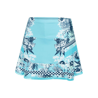 Женская теннисная юбка Lucky in Love Long Garden Party Skirt Women - Light Blue, Multicoloured