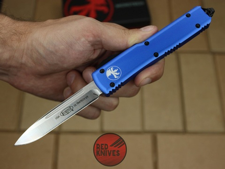 Нож Microtech Ultratech S/E - синяя рукоять, стандартный клинок сатин RK-379
