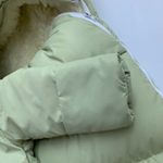 Утепленный конверт на выписку с мехом + комбинезон (водоотталкивающая мембрана)