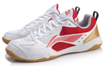 LINING Men"s Table Tennis Training Shoes - White/Red