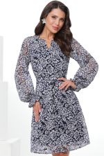 Платье синее кружевное с подкладом DStrend (Акция)