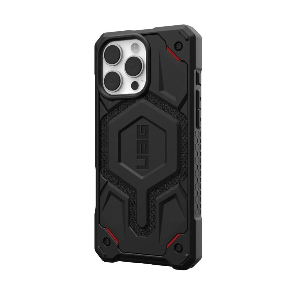 Защитный чехол MagSafe UAG Monarch Pro Kevlar для iPhone 16 Pro Max Композитный гибридный чехол с очень высоким уровнем защиты при падении и вырезом для Контроллера камеры