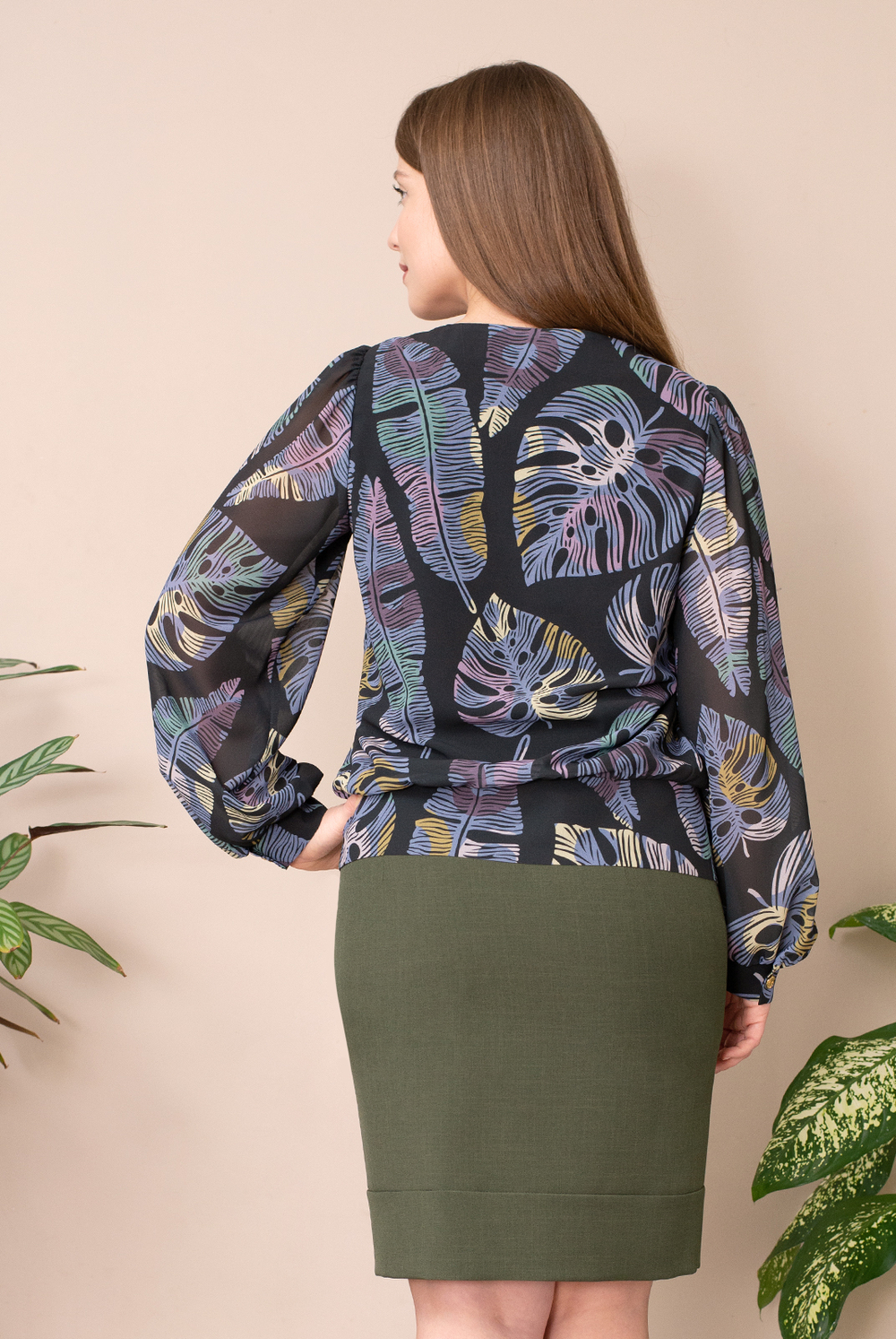 Блузка 3523ВЕ, листок #284Ла093523ВЕ