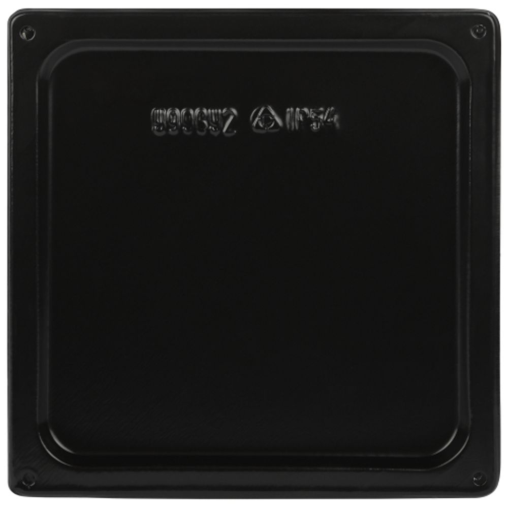 Коробка протяжная ЭРА Y-996-200-200-80-54 металлическая У-996 с уплотнителем 200х200х80мм черная IP54