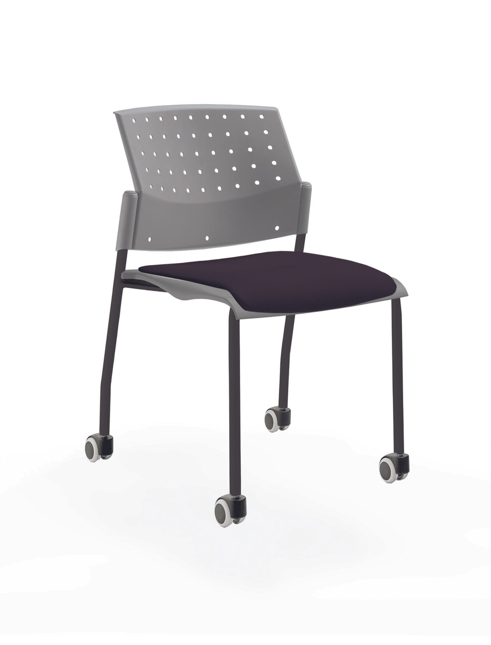 Movie стул на 4 ногах и колесах