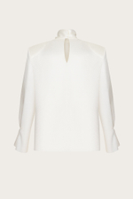 Блуза из шелка с бантом