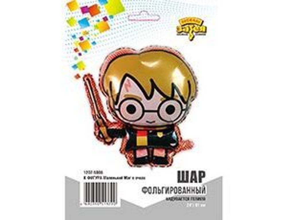 Шар (24''/61 см) Фигура, Маленький Маг в очках