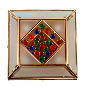 Люстра CREMASCO 956/4Plaf-Base Satinato M+Bottoni