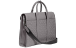 COACH Leather Briefcase Large Men"s Gray