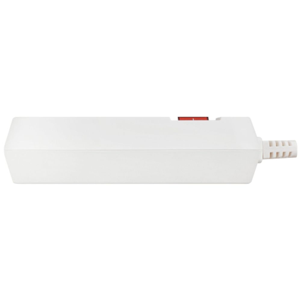 Колодка ЭРА KX-2es электрическая 2 розетки с заземлением с выключателем белая