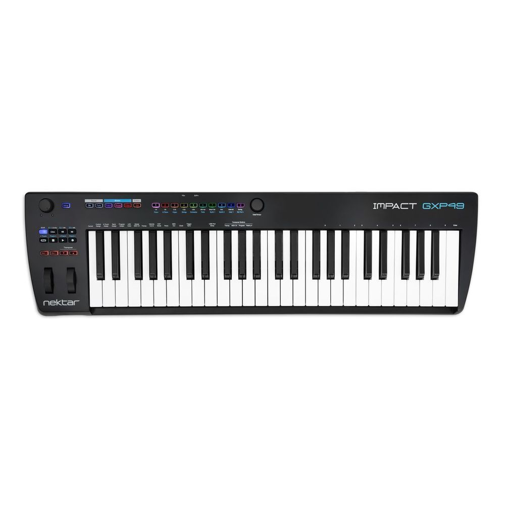 Usb Midi Контроллер, 49 Клавиш, Клавиатура Полувзвешенная, Nektar Impact Gxp49