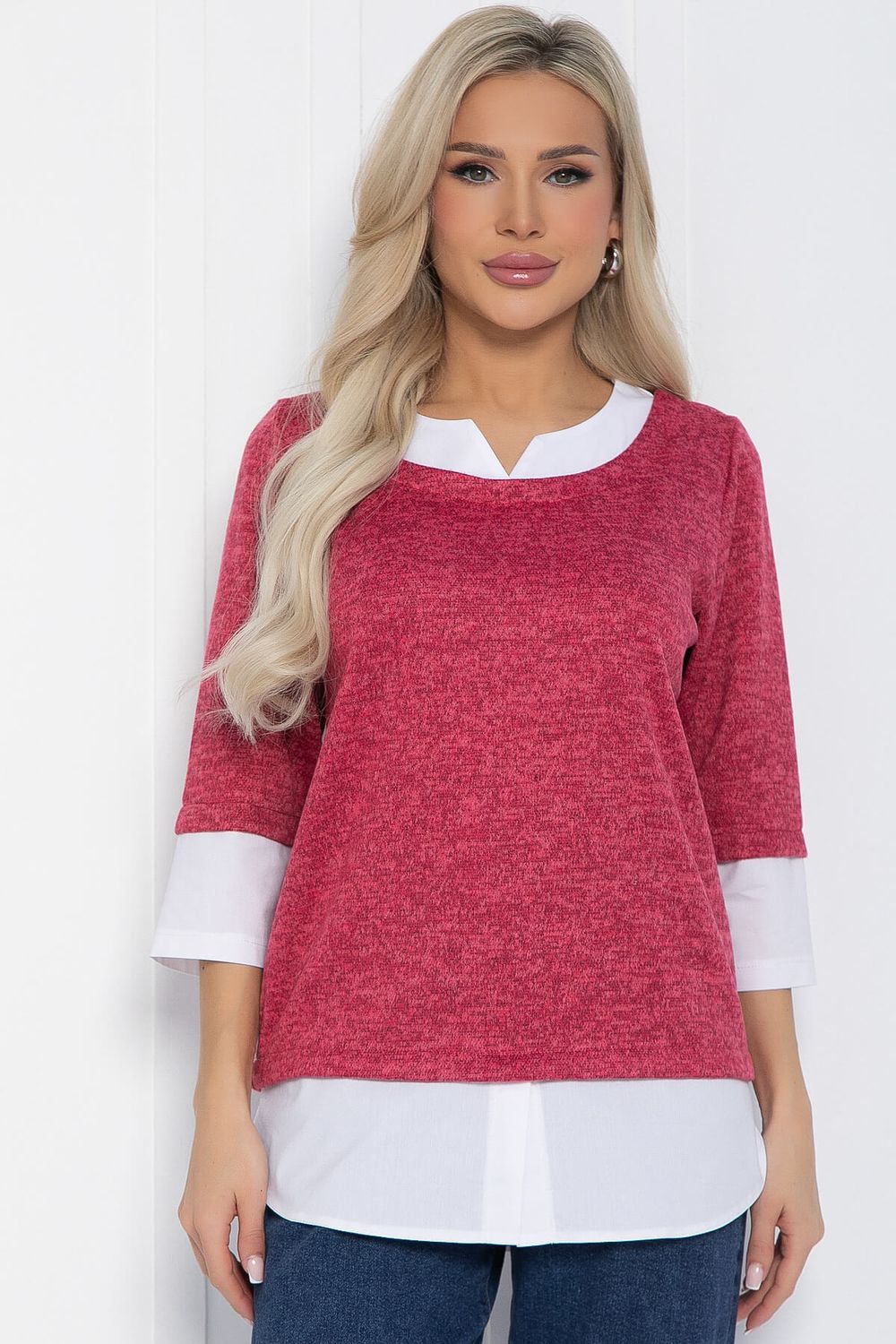 Джемпер Нежный акцент (коралловый) Б12617-4 LT Collection