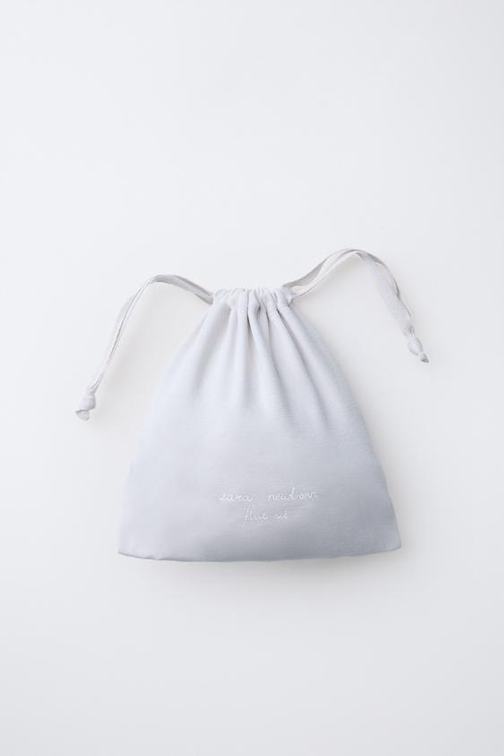 ZARA КОМПЛЕКТ ДЛЯ НОВОРОЖДЕННОГО И МЕШОЧЕК, ПАСТЕЛЬНО-СИНИЙ