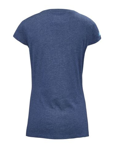 Женская теннисная футболка Babolat Exercise Stripes Tee W - estate blue heather