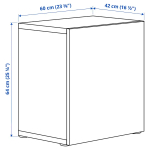 Шкаф-витрина - BESTÅ / BESTА  IKEA/ БЕСТА/БЕСТО ИКЕА, 64х60 см, черный