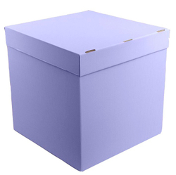 Сиреневая коробка для шаров с гелием