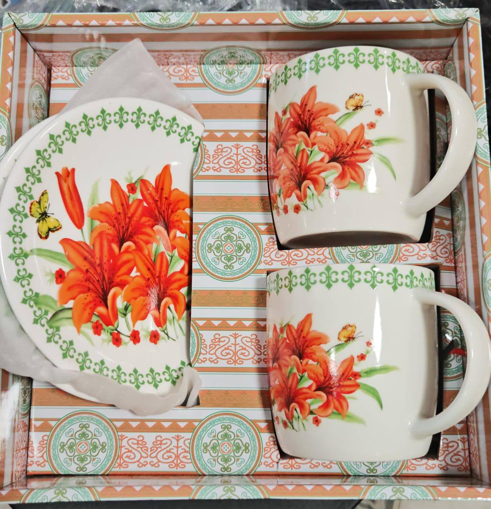 Набор посуды в якутском стиле