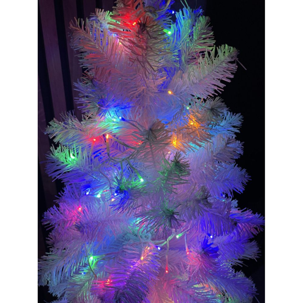 Светодиодная новогодняя гирлянда ЭРА ENIN - WM мишура 3,9 м белый провод мультиколор