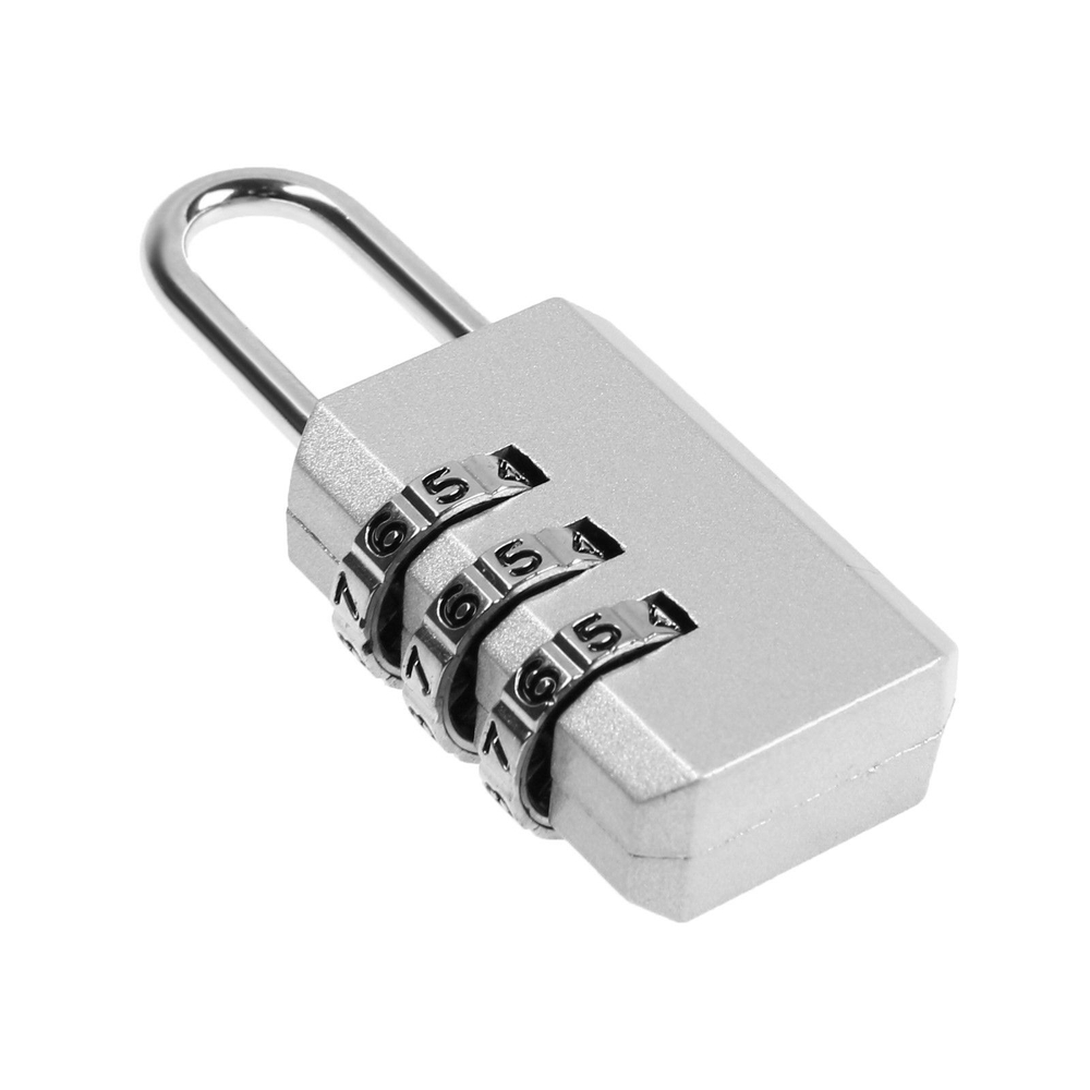 Серый навесной кодовый замок «Тундра»