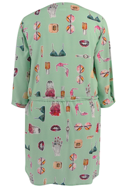 Туника 1590АП, салатовые губы #176СГ201590АП