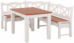 Обеденная группа Ванда стол 120х80 и скамья 151х200