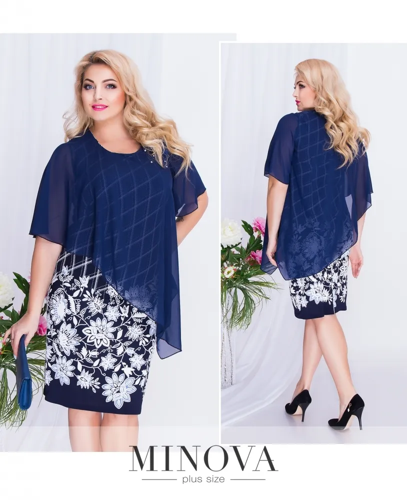 Платье 00266-белый Minova