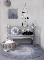 Корзина Lorena Canals Tassels Light Grey (30 x Ø45 см)