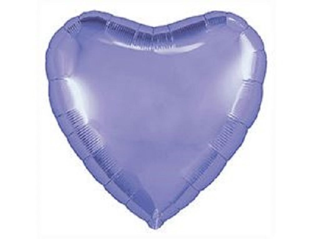 Аг 30&quot;/75 см, Сердце, Лаванда (Lavender), 1 шт. (В упаковке)