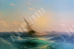 Беляев В. В. На закате. Холст, масло. Россия, 2021 г.