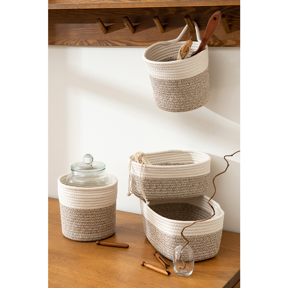 Корзина для хранения filis, 25х18х13 см, кремовая/светло-бежевая