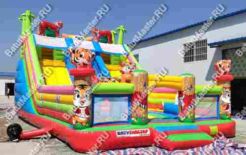Коммерческий батут "Тигриная страна 2" 9,5*6*5,8 м