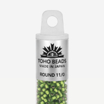 Японский бисер TOHO Round 11/0 (№27F), с внутренним серебрением, прозрачный матовый