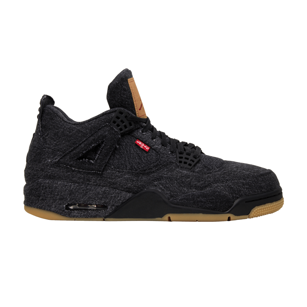 Кроссовки Levis X Jordan Air Jordan 4 Levis Black (Levis Tag)