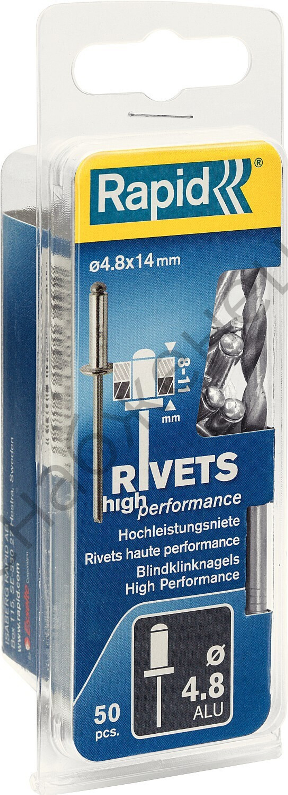 RAPID 4.8х14 мм, 50 шт, Алюминиевая заклепка (5000389)