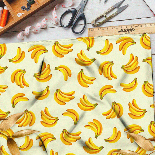 Ткань саржа связки бананов