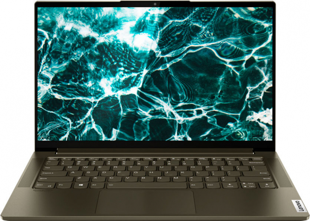Ультрабук Lenovo Yoga Slim7 14ITL05 Core i5 1135G7 8Gb SSD512Gb Intel Iris Xe graphics 14" IPS FHD (1920x1080) noOS d.green WiFi BT Cam 82A300DWRK