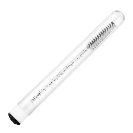 Щеточка для бровей и ресниц в колбе, 1 шт, цвет черный