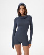 GRAPHITE HOODED CATSUIT