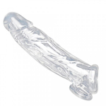 Size Matters Realistic Clear Penis Enhancer and Ball Stretcher - насадка для увеличения члена, 20.3х4.5