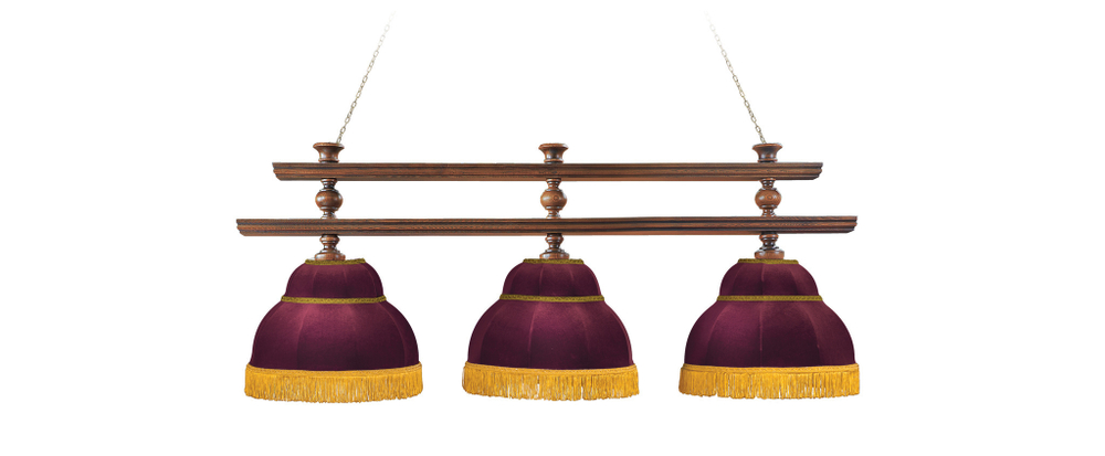 Лампа Ливерпуль Люкс 3 плафона - ясень