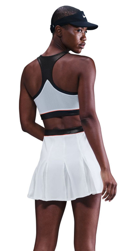 Теннисное платье Nike Court Slam Dri-Fit - white/black/hot punch