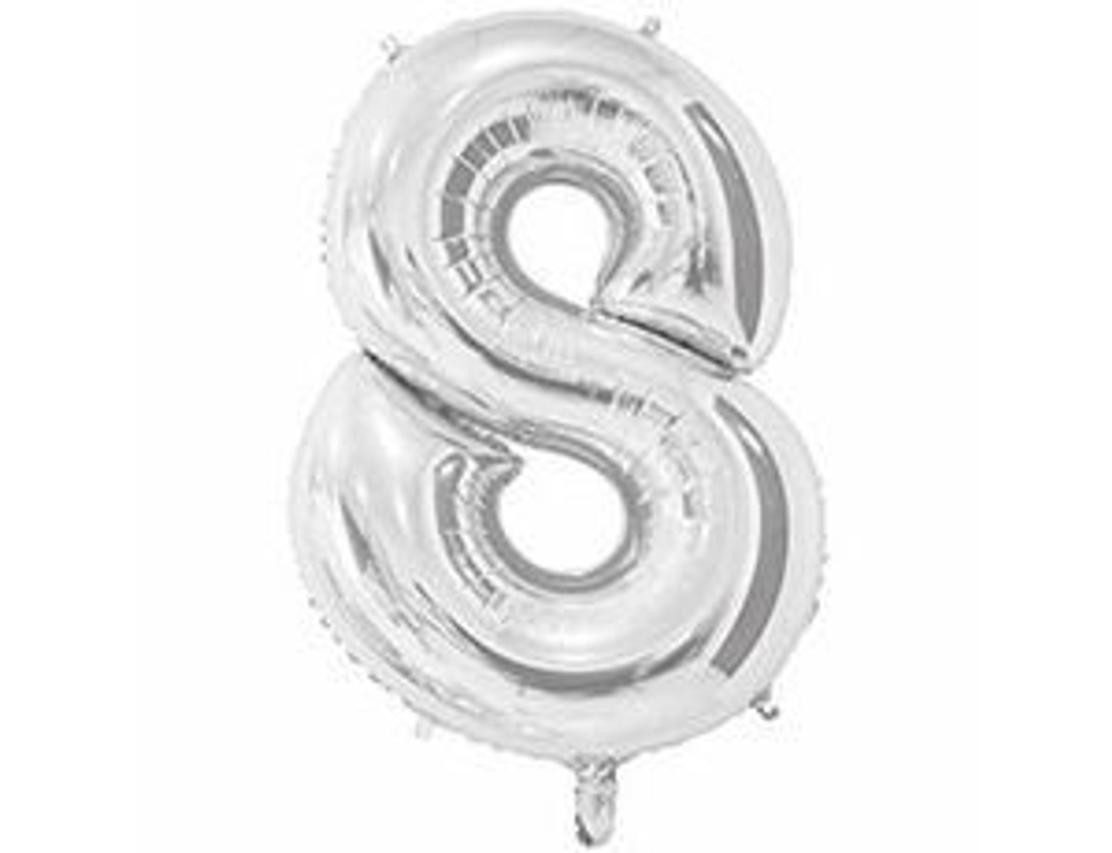 К ЦИФРА 8  26" Серебро 60 см.