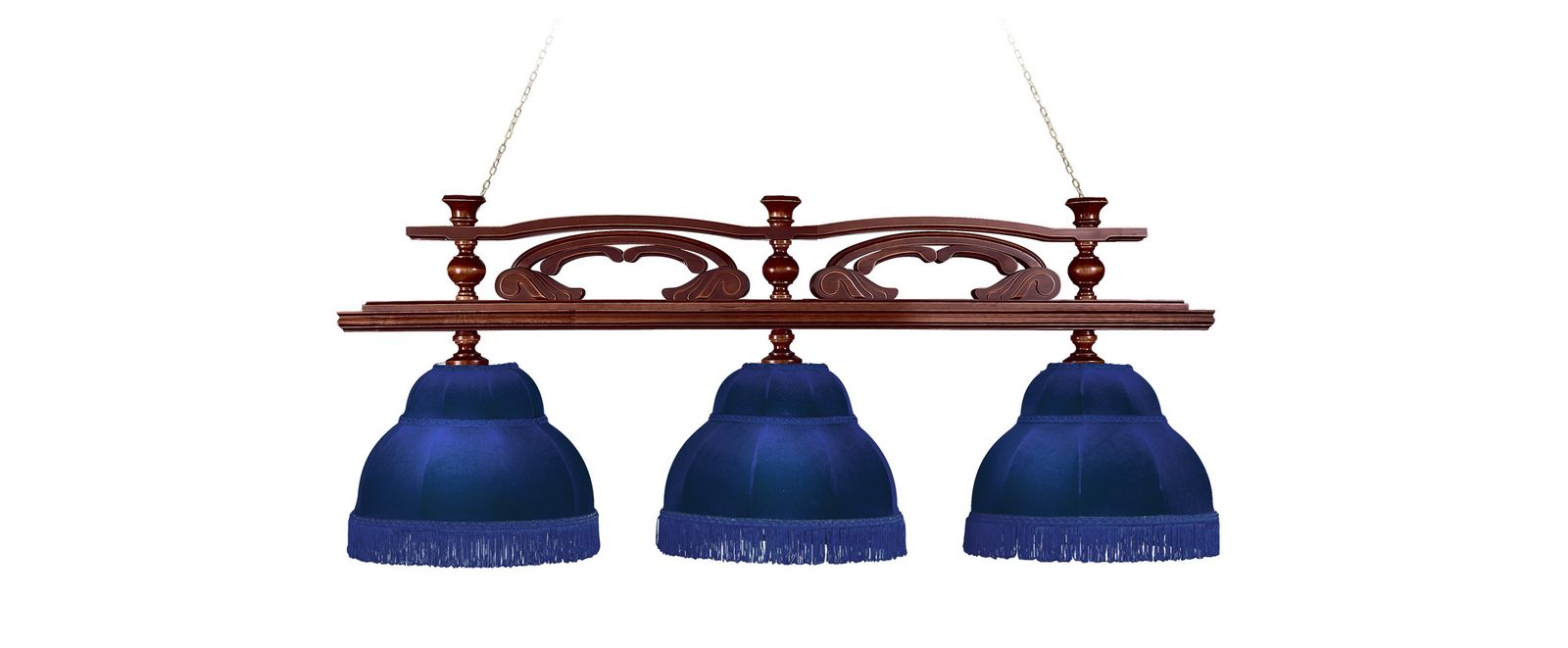 Лампа Венеция 3пл. ясень (№3,бархат зеленый,бахрома желтая,фурнитура золото) фото №3