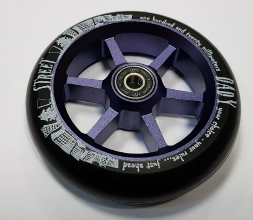 Колесо для самоката X-Treme 120*30мм 6STStreet Dady, violet