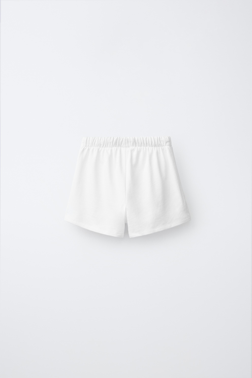 ZARA ШОРТЫ С ПРИНТОМ «ФРАНЦИЯ», БЕЛЫЙ