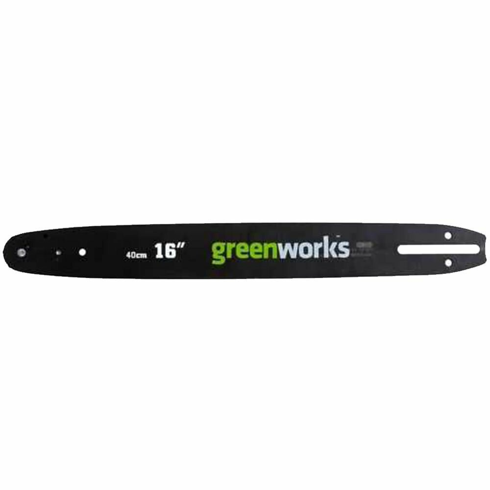 Шина Greenworks 29757, для цепной пилы, 16 дюймов, 40 звеньев, 3/8 дюйма
