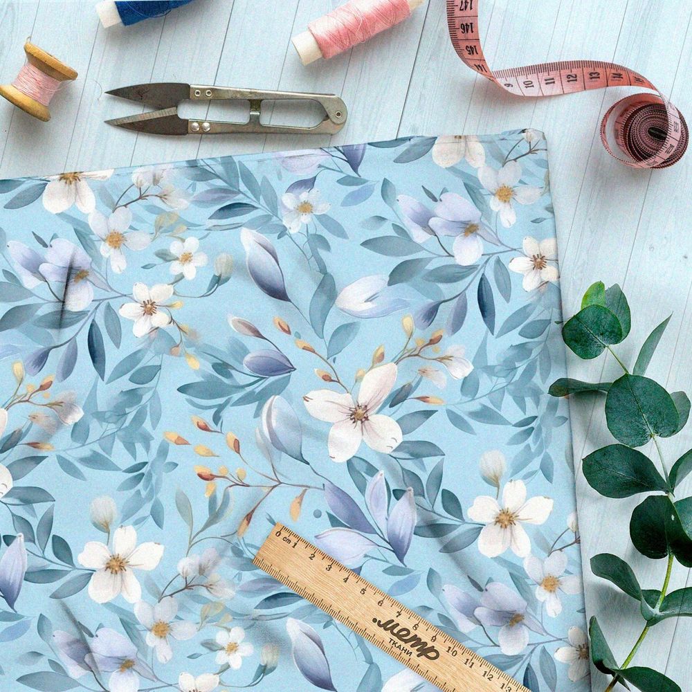 Ткань премиум Оксфорд 600D цветочная мелодия